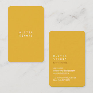 Minimalist Business Cards in trendy Color Visitenkarte