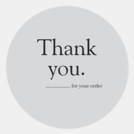 Minimalist Business Thank You Sticker