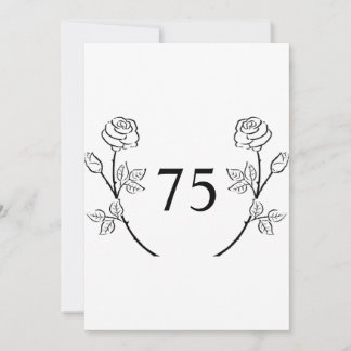 Minimalist calligraphy text birthday party  einladung