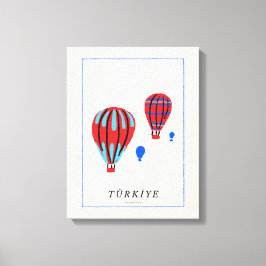 Minimalist Cappadocia Poster - Türkei Souvenir Leinwanddruck