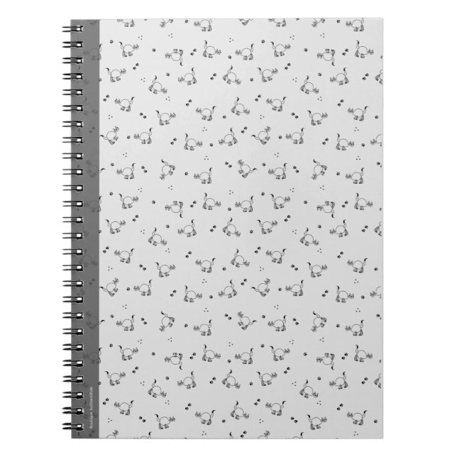 Minimalist Cat Line Art Notebook Notizblock (Vorderseite)