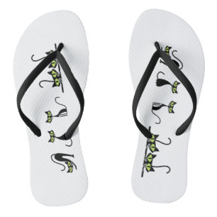 Minimalist Cats Flip Flops - Süße Katzenliniengraf
