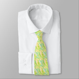 Minimalist Chartreuse Impressionist Blumenmuster Krawatte
