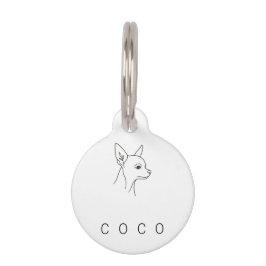 Minimalist Chihuahua Heritage Series | Personaliza Haustiermarke