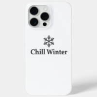 Minimalist Chill Winter-Schneeflocke iPhone 15 Pro