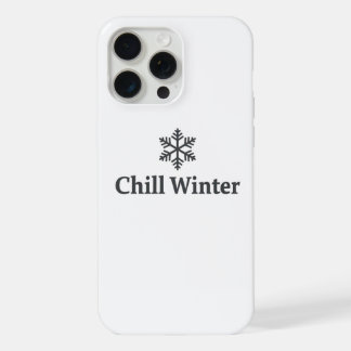 Minimalist Chill Winter-Schneeflocke iPhone 15 Pro Max Hülle