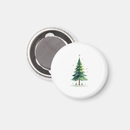 Minimalist Christmas Pine Tree Magnet – Holiday De
