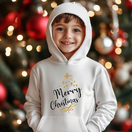 Minimalist Christmas Tree - Festive and Simple Hoodie