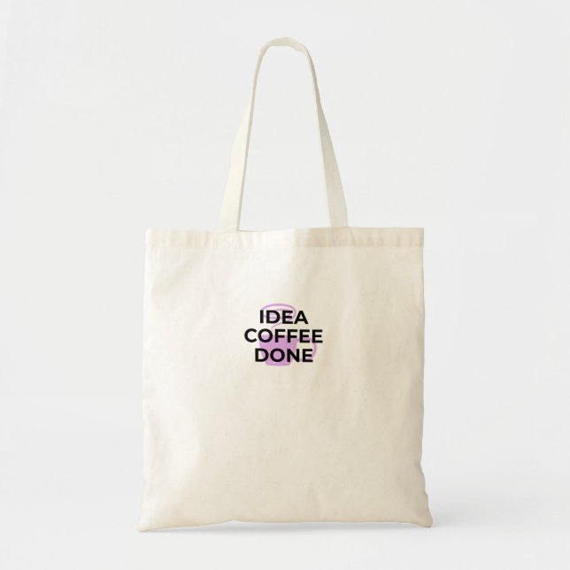 Minimalist Coffee Definition Typography Tote Bag Tragetasche (Vorne)