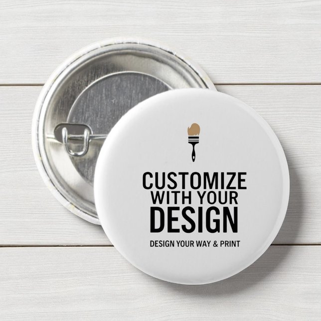 Minimalist Company Branded Custom Personalized  Button (Von Creator hochgeladen)