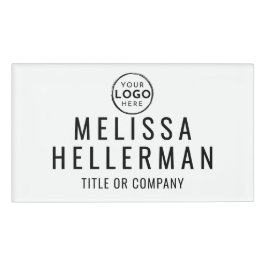 Minimalist Company Logo Employee Namenschild