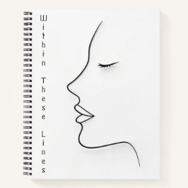 Minimalist Continuous Line Art Planner Notizbuch