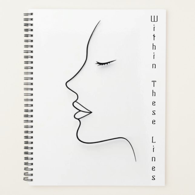 Minimalist Continuous Line Art Planner Planer (Vorderseite)