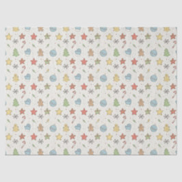 Minimalist Cookie Doodles Christmas Seidenpapier