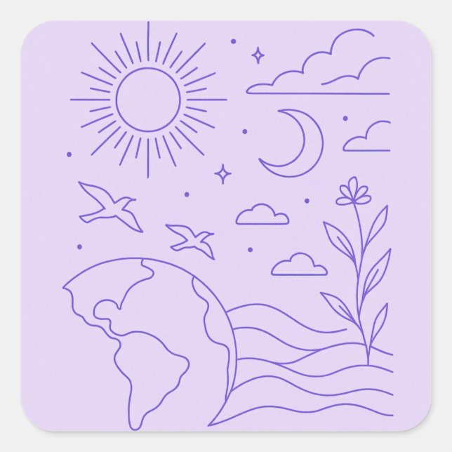 Minimalist Creation Sticker (Vorderseite)