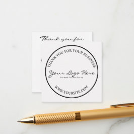 Minimalist Custom Business Logo Begleitkarte