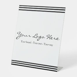 Minimalist Custom Business Logo Sockelschild