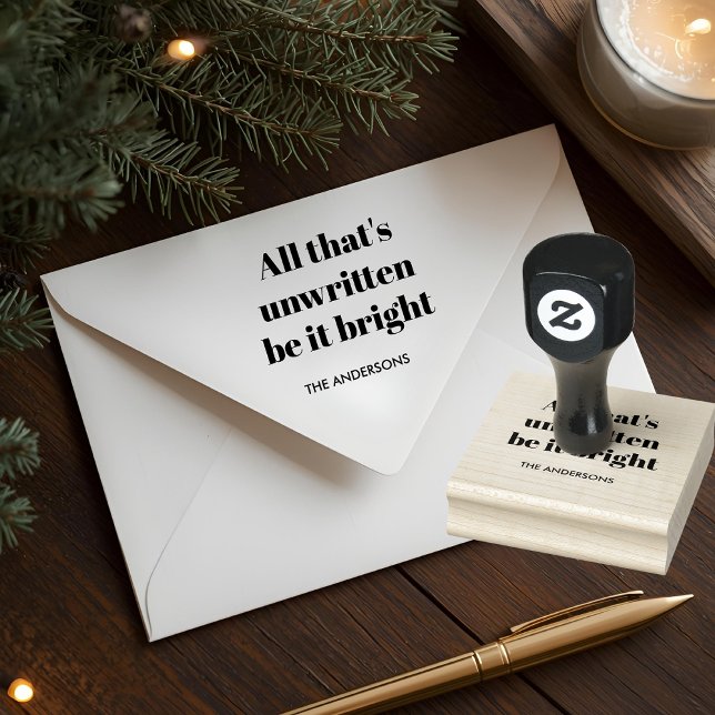 Minimalist Custom Christmas Gummistempel (Von Creator hochgeladen)