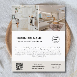 Minimalist Custom Logo Photo Business Flyer