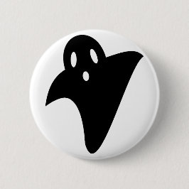 Minimalist cute ghost  button