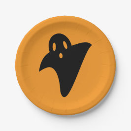 Minimalist cute ghost  pappteller