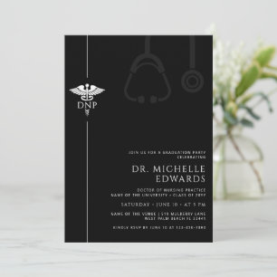 Minimalist DNP Doktor der Pflegepraxis Absolvent Einladung