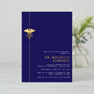 Minimalist DNP Doktor der Pflegepraxis Absolvent Folieneinladung