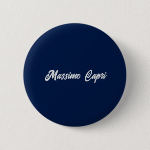 Minimalist dunkelblau elegante eigene Name fette S Button