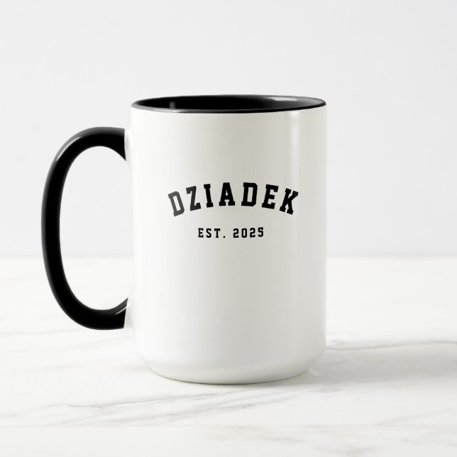 Minimalist Dziadek Ostern Jahr Tasse (Links)