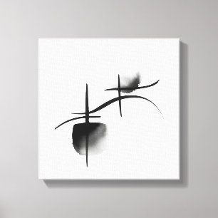 Minimalist Echoes Premium Wrapped Canvas Leinwanddruck