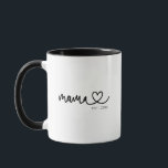 Minimalist Editable Color Custom Mama Est Tasse<br><div class="desc">Minimalist Editable Color Custom Mama Est.</div>