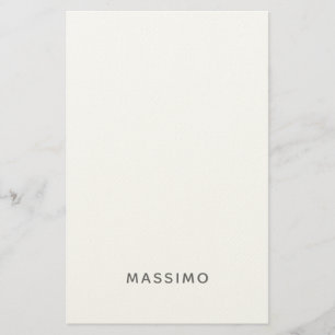 Minimalist Einfach Modern Eigenen Namen Hinzufügen Briefpapier