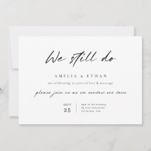 Minimalist einfaches 30. Hochzeitstag-Jubiläum Einladung