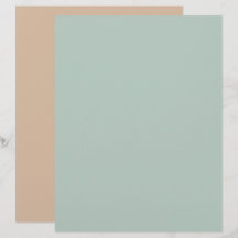 Minimalist einfaches Minz-Teal-Braun-Scrapbook-Pap