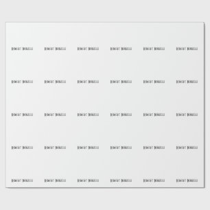 Minimalist einfaches Schwarz & Weiß Modern Plain Geschenkpapier