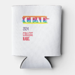 Minimalist einfarbiger Regenbogen-Absolvent  Dosenkühler