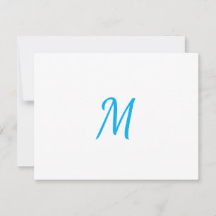 Minimalist Elegant Klassisch Professionelles Monog Mitteilungskarte