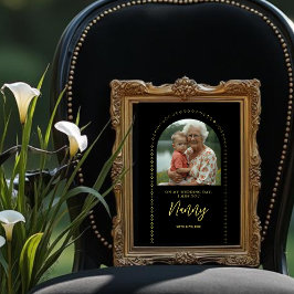 Minimalist Elegant Wedding Photo Tribute Memorial Fotodruck