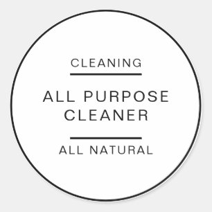 Minimalist elegantes kosmetisches Reinigungsproduk Runder Aufkleber