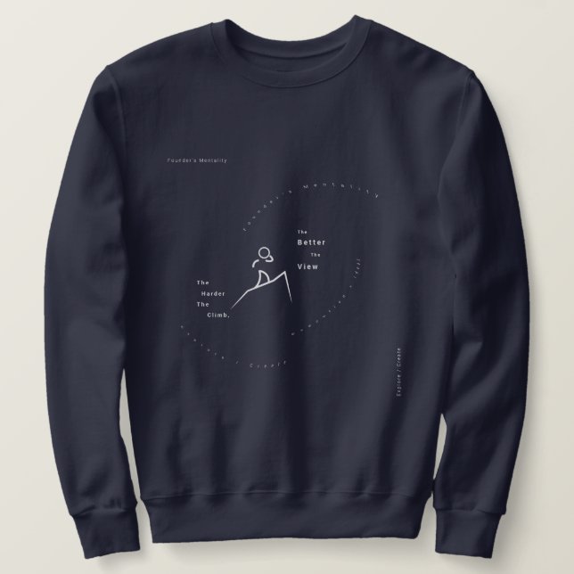 Minimalist Entrepreneur Sweatshirt Gear (Design vorne)
