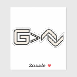 Minimalist Faith Symbol  Aufkleber