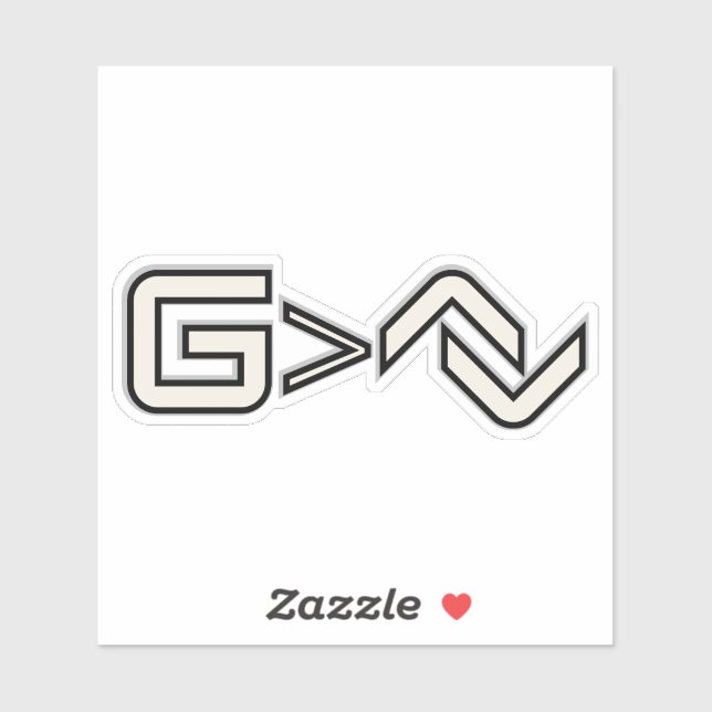 Minimalist Faith Symbol  Aufkleber (Blatt)