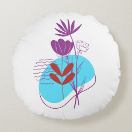 Minimalist Farbige ADV-Creators Artikel-514 Rundes Kissen