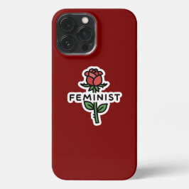 Minimalist Feminist Rose iPhone 13 Pro Max Hülle