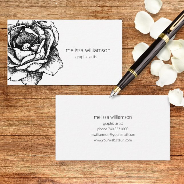 Minimalist Floral Visitenkarte (Von Creator hochgeladen)