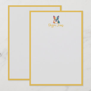 Minimalist – Französische Bulldogge Mitteilungskarte