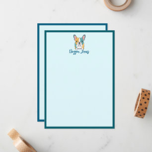 Minimalist – Französische Bulldogge Mitteilungskarte
