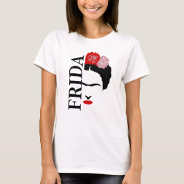 Minimalist Frida Kahlo Inspired Portrait T-Shirt