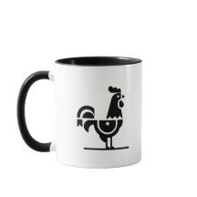 Minimalist Galo de Barcelos Mug – Portuguese Roost