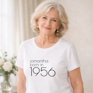 Minimalist Geboren 1956 70. Geburtstagsfeier T-Shirt